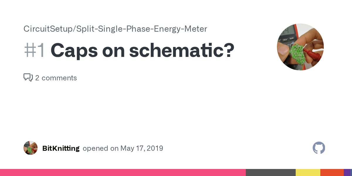 Caps on schematic? · Issue 1 · CircuitSetup/SplitSinglePhaseEnergyMeter · GitHub