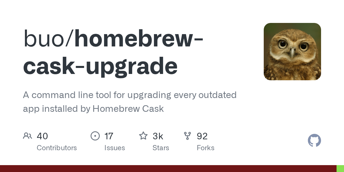 GitHub buo/homebrewcaskupgrade A command line tool for upgrading