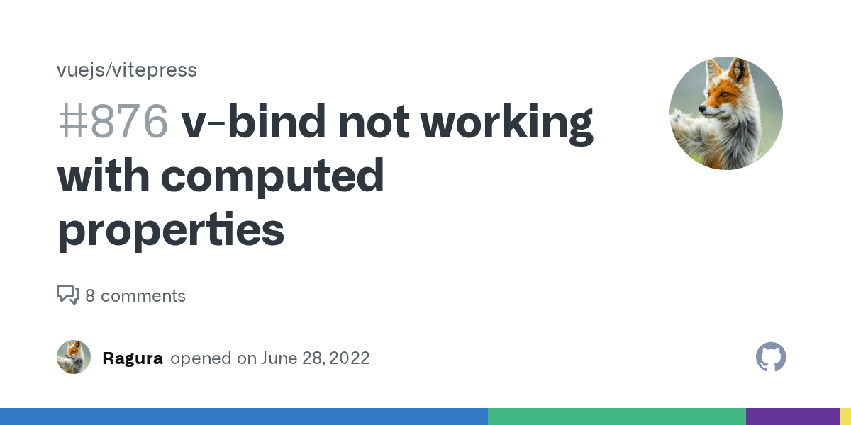 vbind not working with computed properties · Issue 876 · vuejs