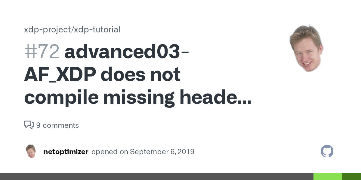 advanced03AF_XDP does not compile missing header file xsk.h · Issue