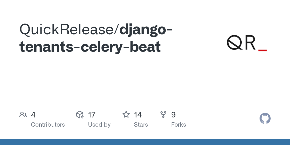 GitHub QuickRelease/djangotenantscelerybeat