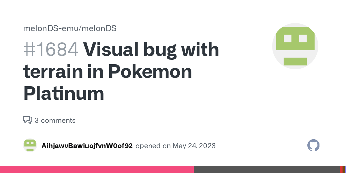 Visual bug with terrain in Pokemon Platinum · Issue 1684 · melonDSemu