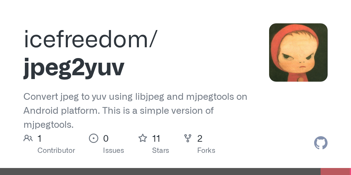 GitHub icefreedom/jpeg2yuv Convert jpeg to yuv using libjpeg and