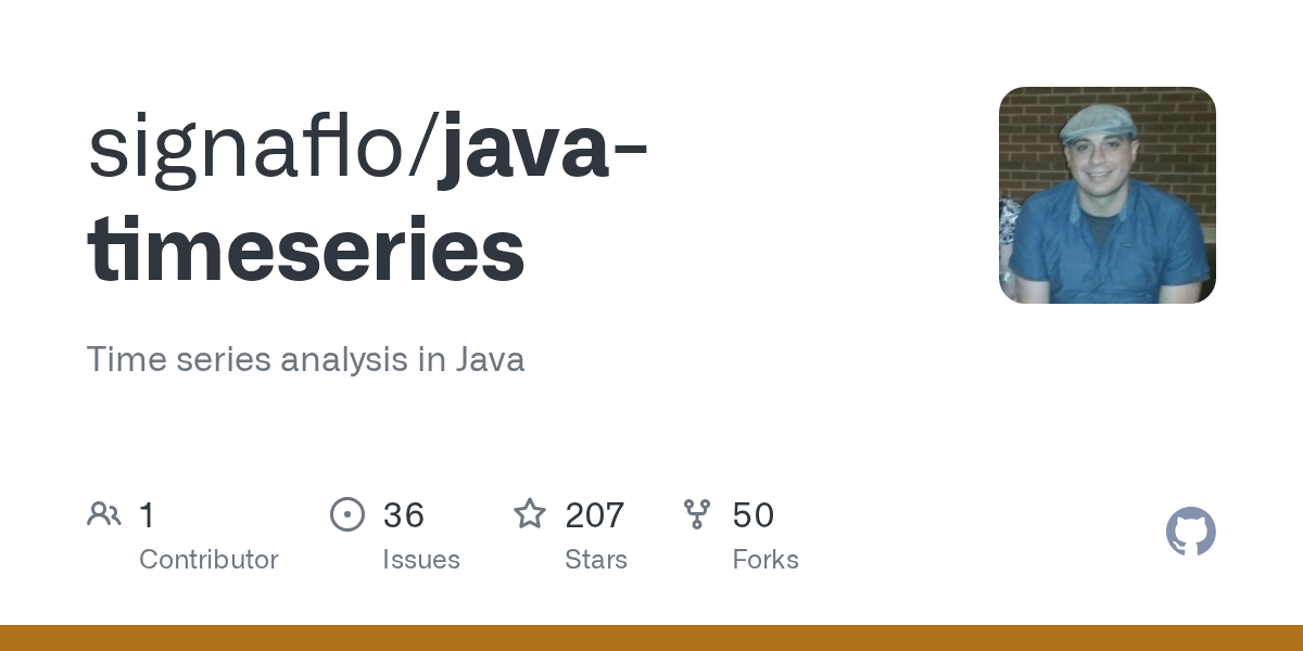 GitHub signaflo/javatimeseries Time series analysis in Java