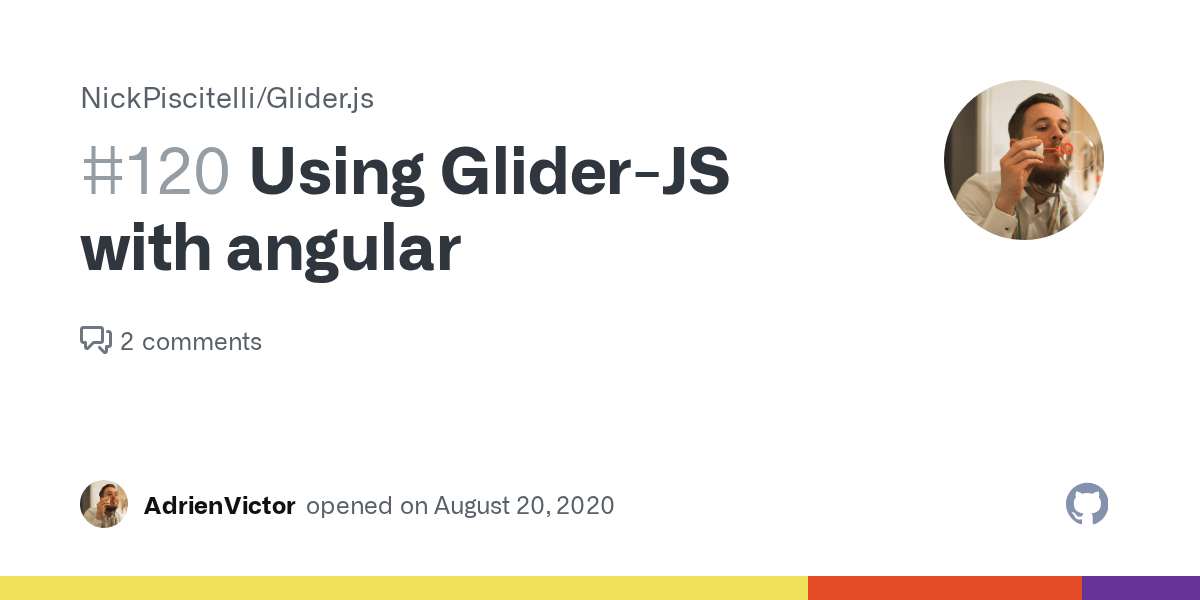 Using GliderJS with angular · Issue 120 · NickPiscitelli/Glider.js