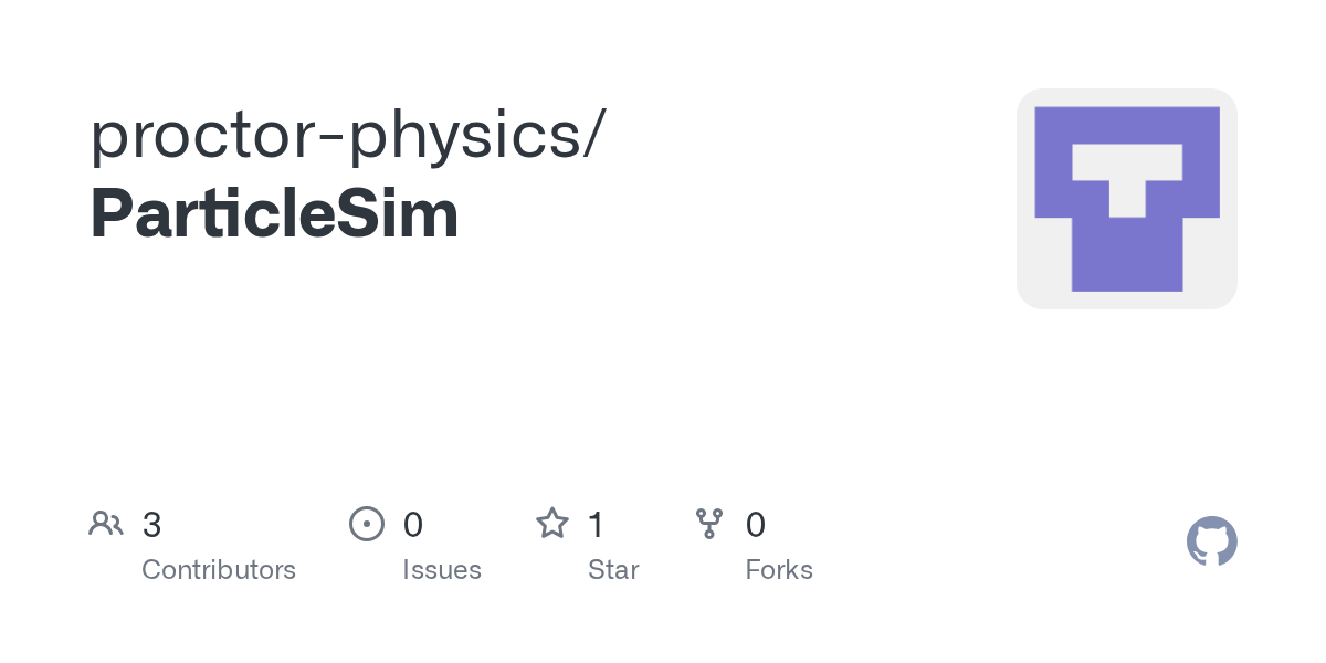 GitHub proctorphysics/ParticleSim