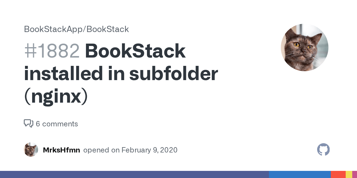 BookStack installed in subfolder (nginx) · Issue 1882 · BookStackApp