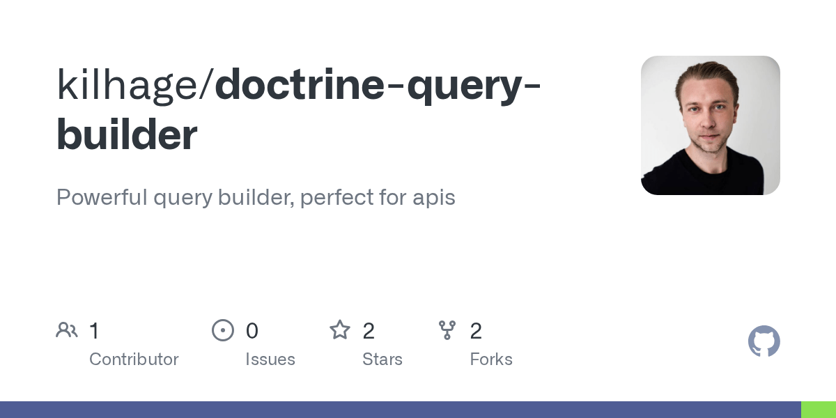 GitHub glooby/doctrinequerybuilder Very powerful query builder