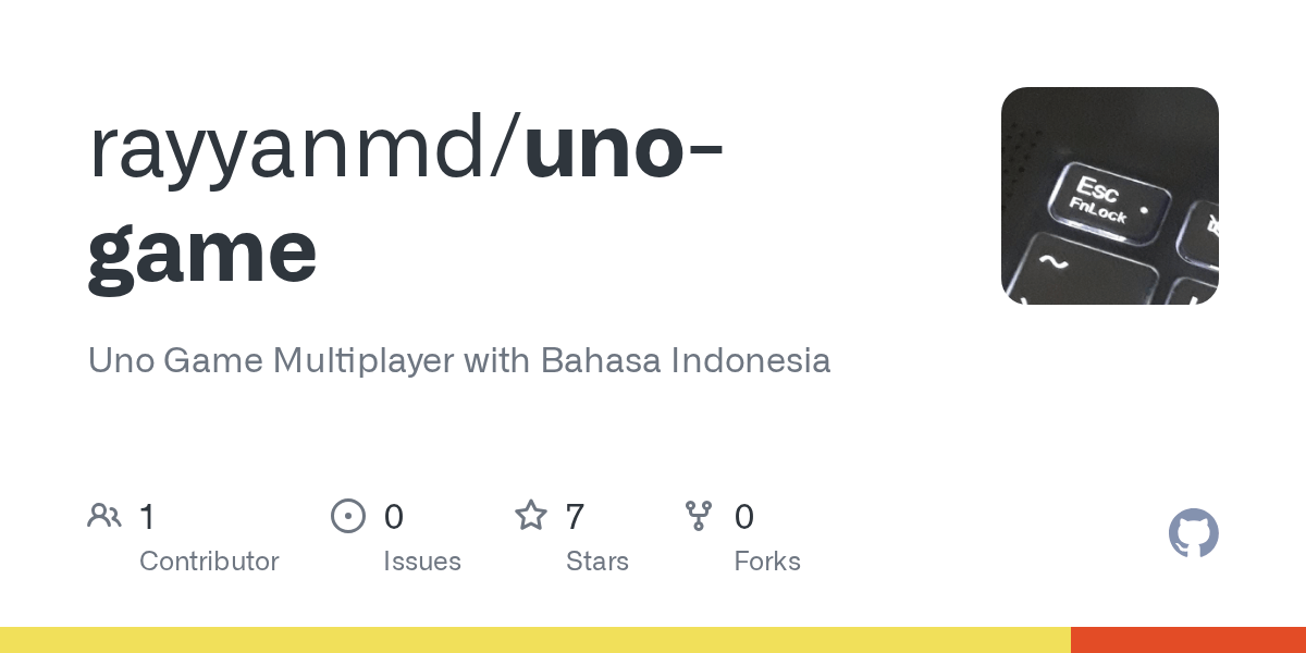 GitHub - EmangGek/UnoGame: Uno Game Multiplayer with Bahasa Indonesia