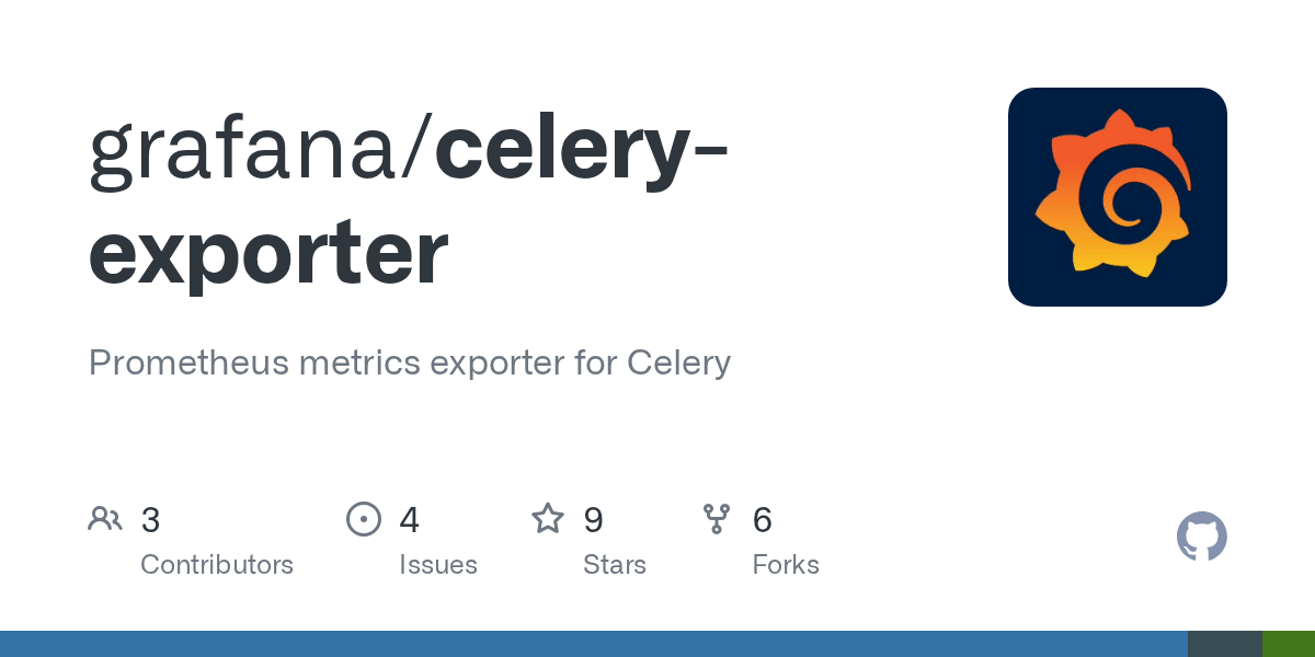 GitHub grafana/celeryexporter Prometheus metrics exporter for Celery