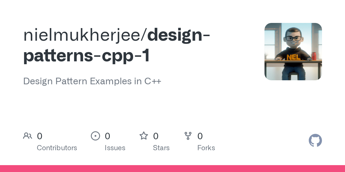 GitHub nielmukherjee/designpatternscpp1 Design Pattern Examples