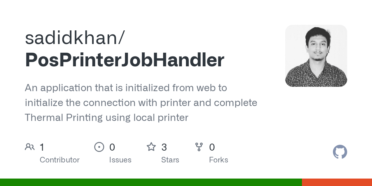 GitHub sadidkhan/PosPrinterJobHandler An application that is