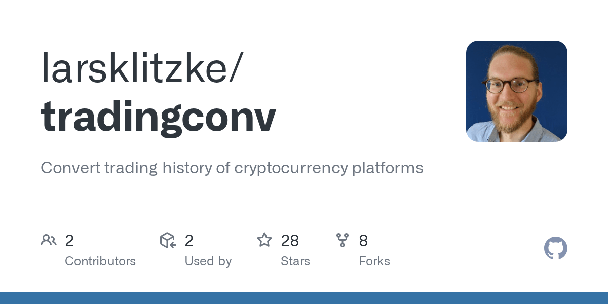 GitHub larsklitzke/tradingconv Convert trading history of