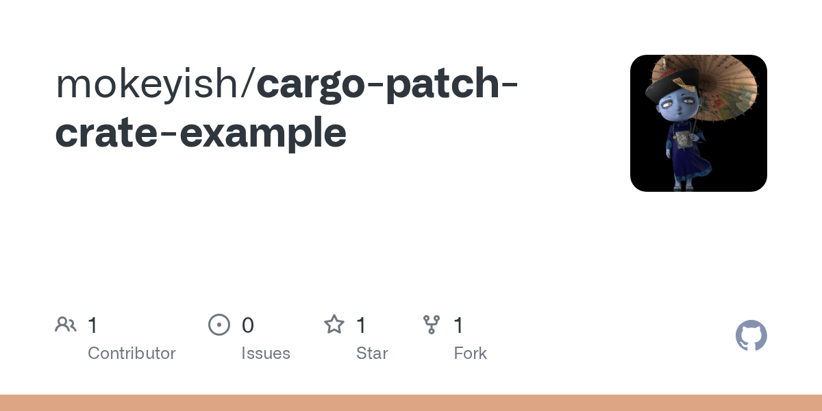 GitHub mokeyish/cargopatchcrateexample