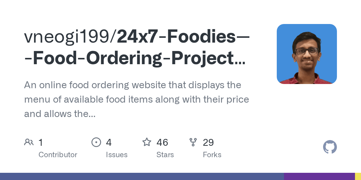 GitHub vneogi199/24x7FoodiesFoodOrderingProjectinPHP An
