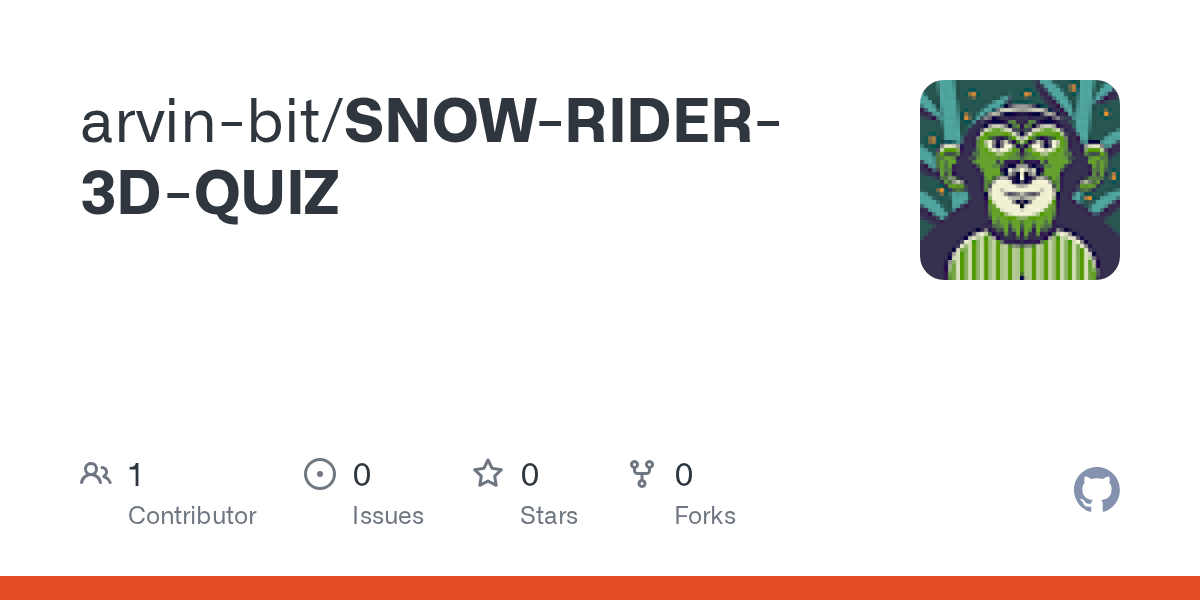 GitHub arvinbit/SNOWRIDER3DQUIZ(06)