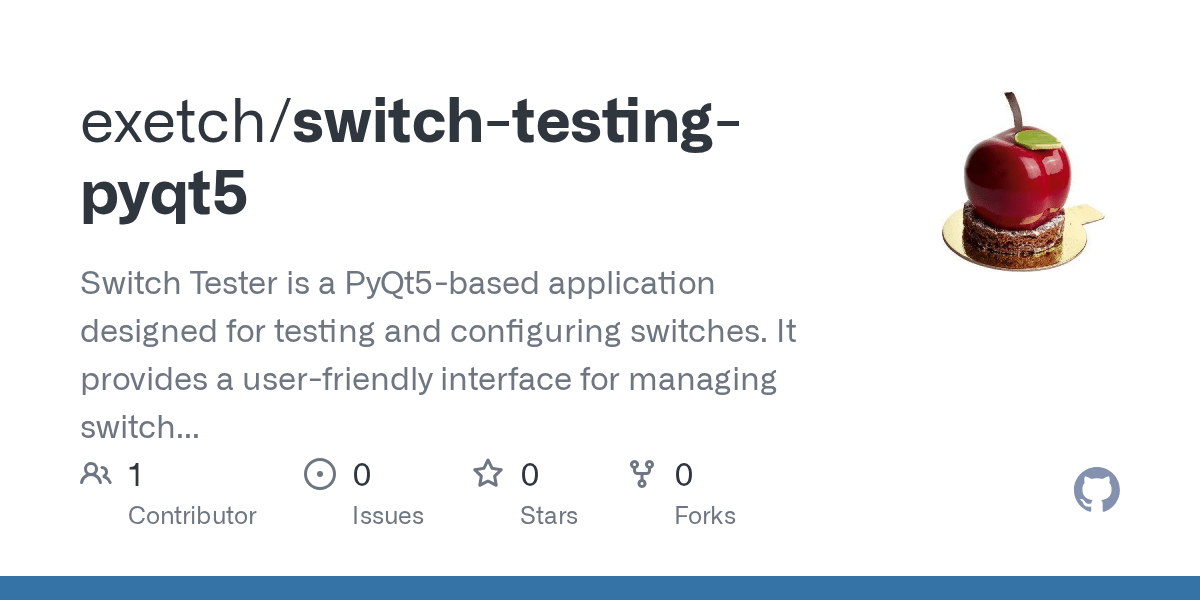 GitHub exetch/switchtestingpyqt5 Switch Tester is a PyQt5based