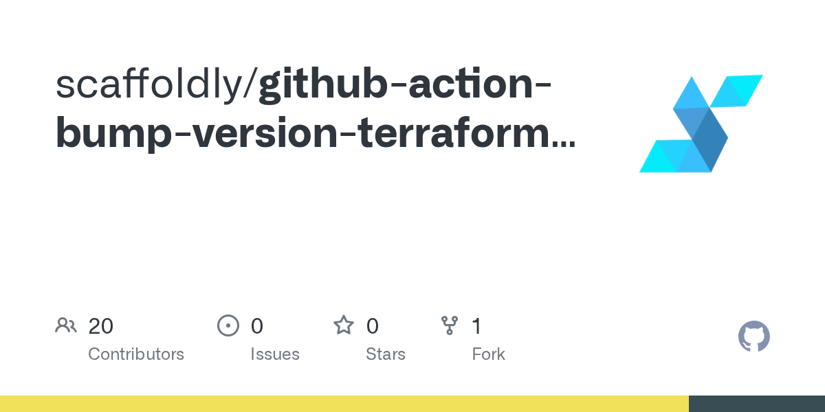GitHub scaffoldly/githubactionbumpversionterraformmodule