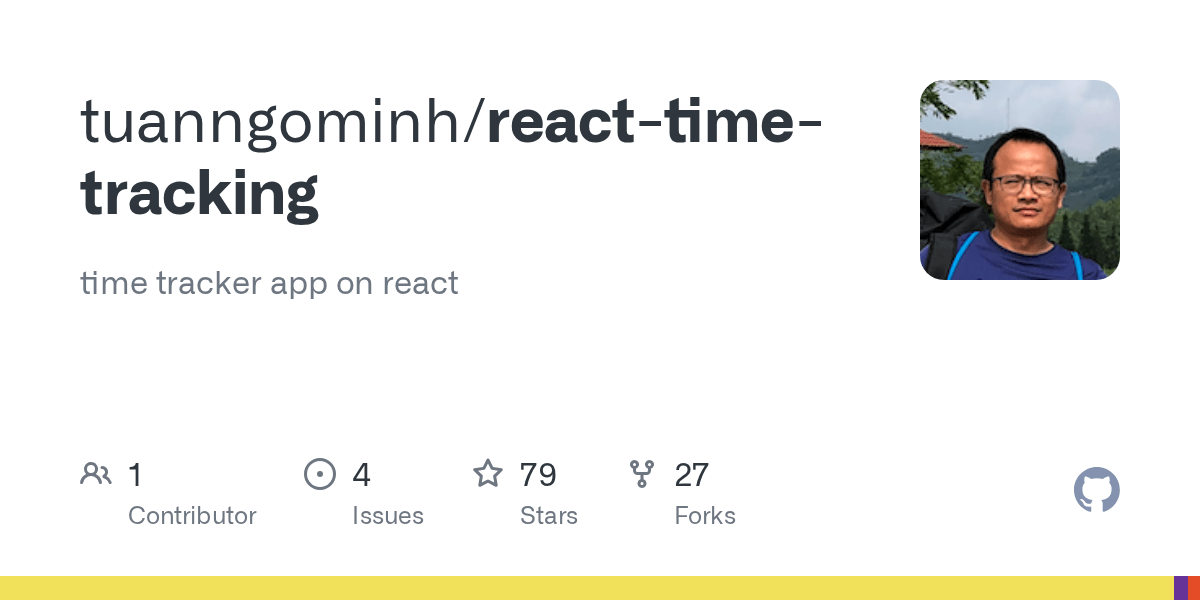 GitHub tuanngominh/reacttimetracking time tracker app on react