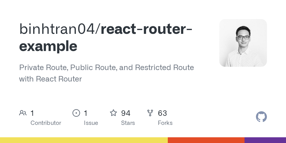 GitHub binhtran04/reactrouterexample Private Route, Public Route