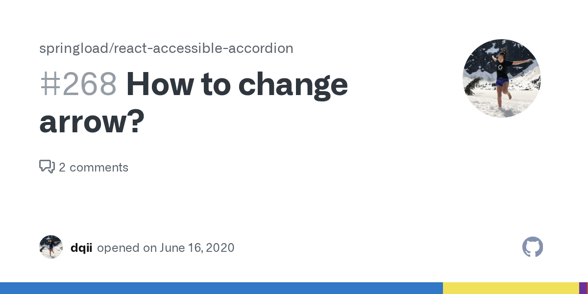 How to change arrow? · Issue 268 · springload/reactaccessible