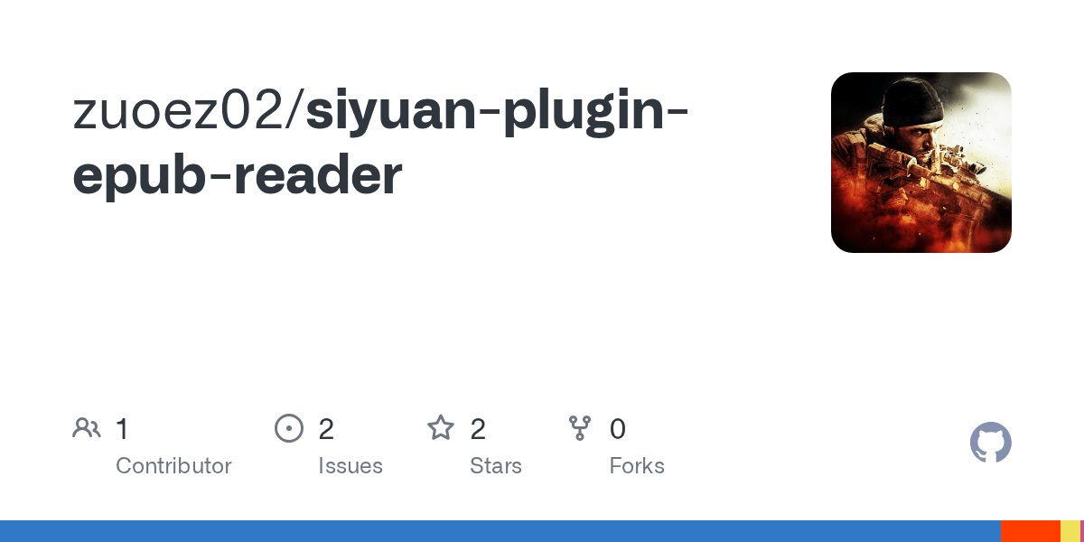 GitHub zuoez02/siyuanpluginepubreader