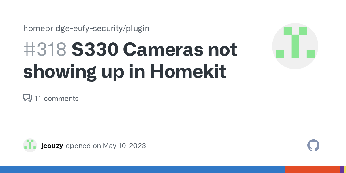 S330 Cameras not showing up in Homekit · Issue 318 · homebridgeeufy