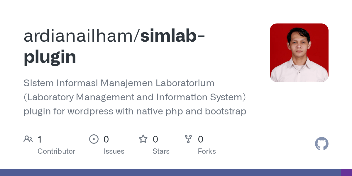 GitHub ardianailham/simlabplugin Sistem Informasi Manajemen Laboratorium (Laboratory