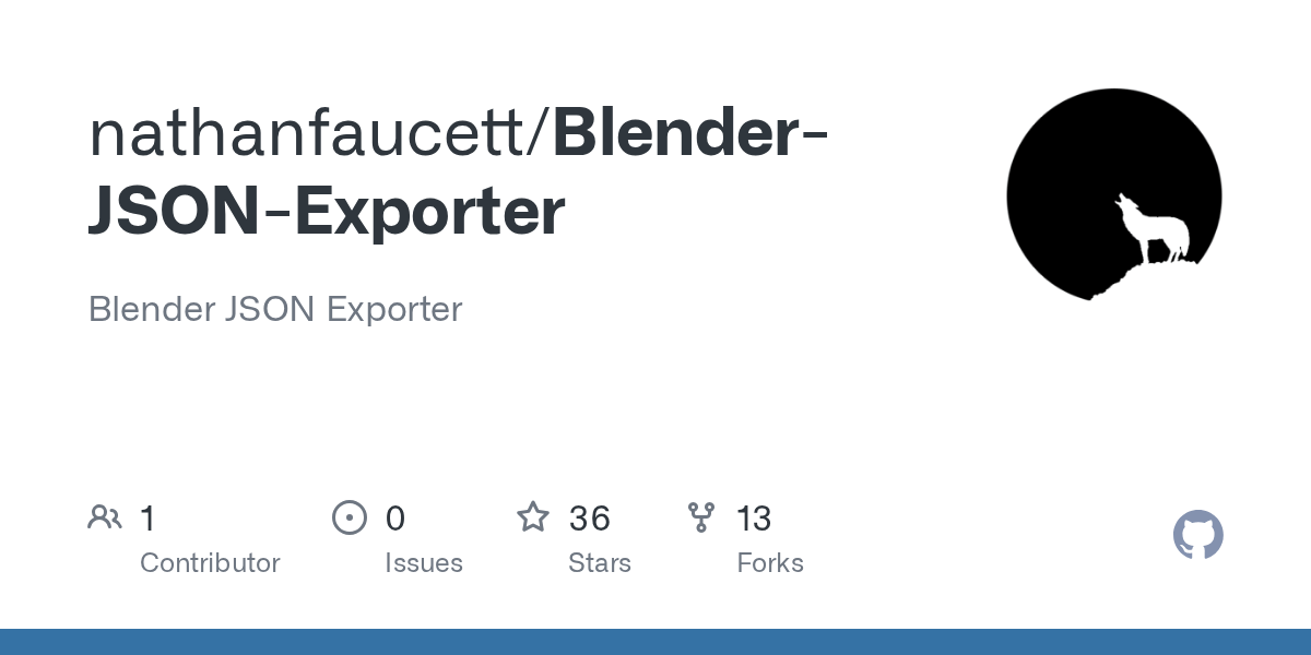 GitHub nathanfaucett/BlenderJSONExporter Blender JSON Exporter