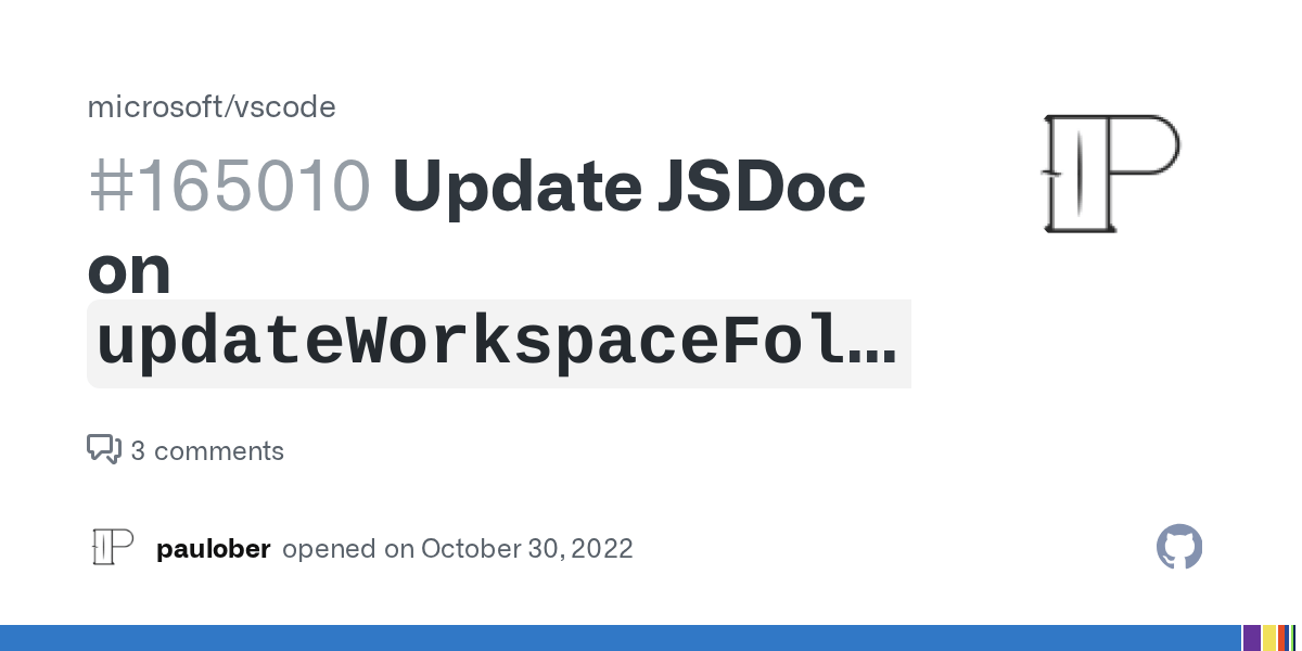 Update JSDoc on `updateWorkspaceFolders` when extension host will