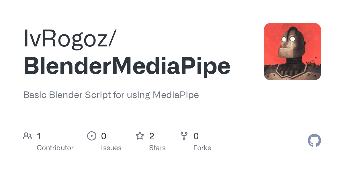 GitHub IvRogoz/BlenderMediaPipe Basic Blender Script for using MediaPipe