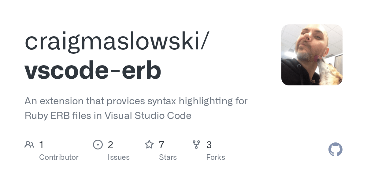 GitHub craigmaslowski/vscodeerb An extension that provices syntax