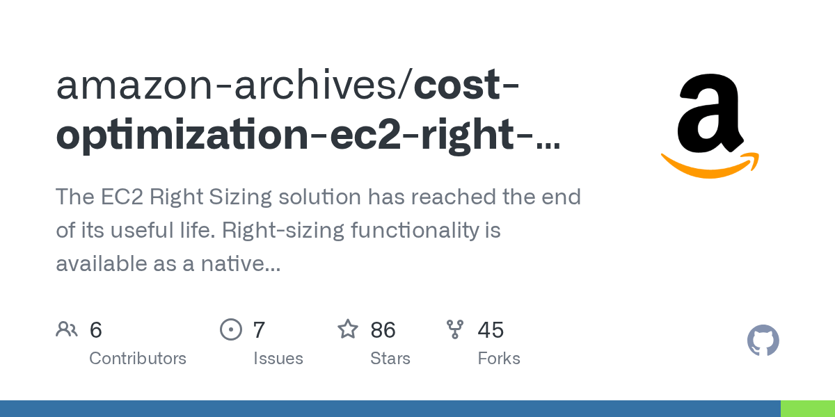 GitHub amazonarchives/costoptimizationec2rightsizing The EC2