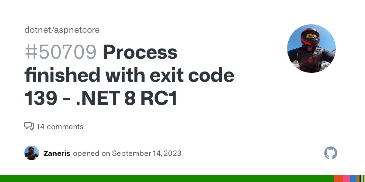 Process finished with exit code 139 8 RC1 · Issue 50709
