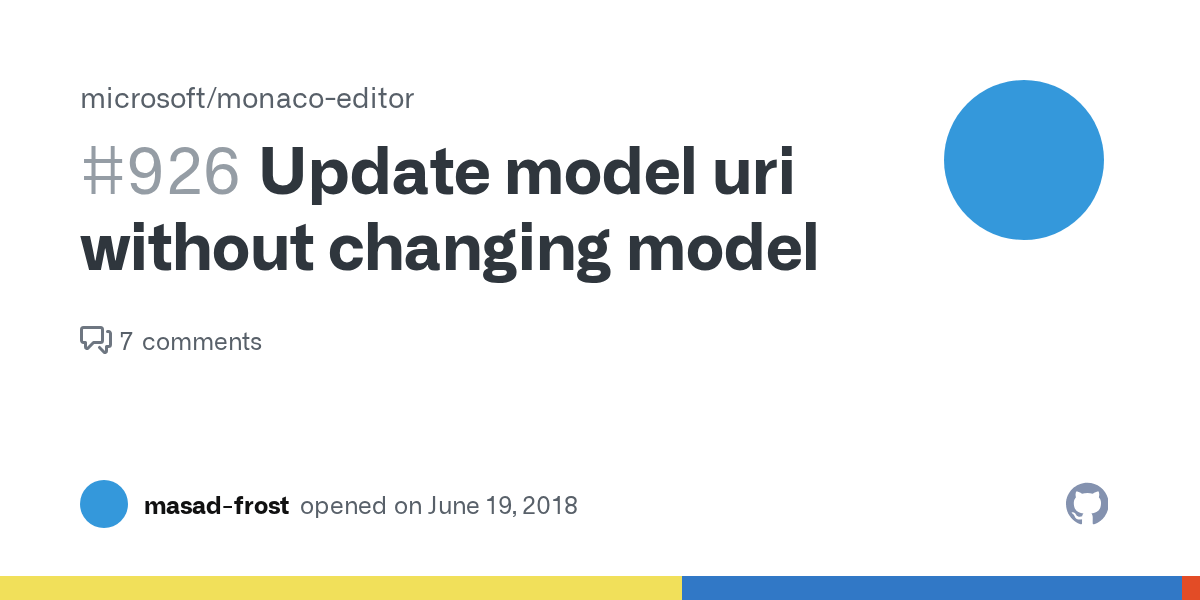 Update model uri without changing model · Issue 926 · microsoft/monaco