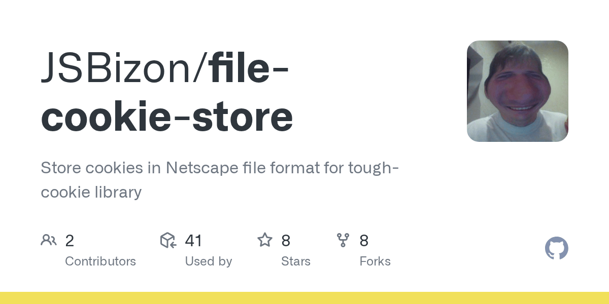 GitHub Store cookies in Netscape file