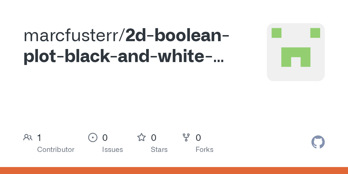 GitHub marcfusterr/2dbooleanplotblackandwhiteMatlab