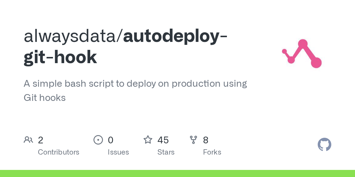 GitHub alwaysdata/autodeploygithook A simple bash script to deploy