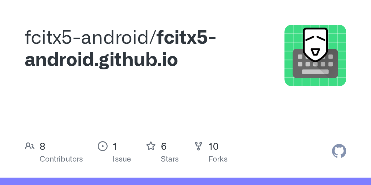 GitHub fcitx5android/fcitx5android.github.io