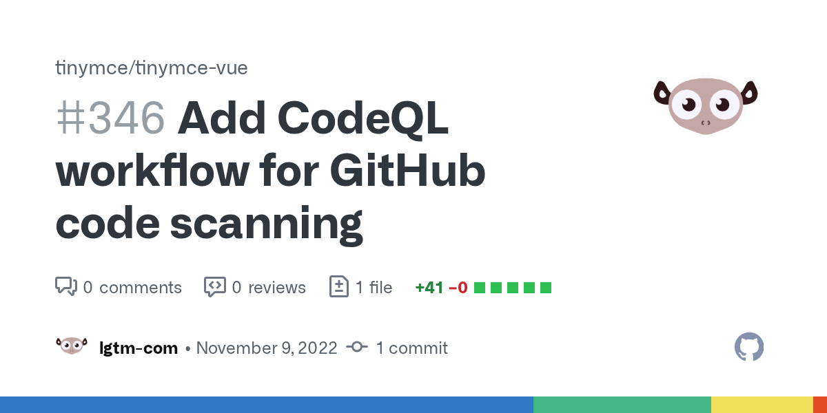 Add CodeQL workflow for GitHub code scanning by · Pull