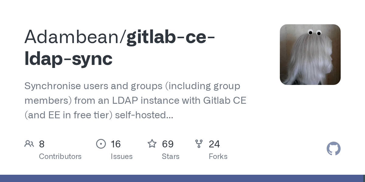 GitHub Adambean/gitlabceldapsync Synchronise users and groups