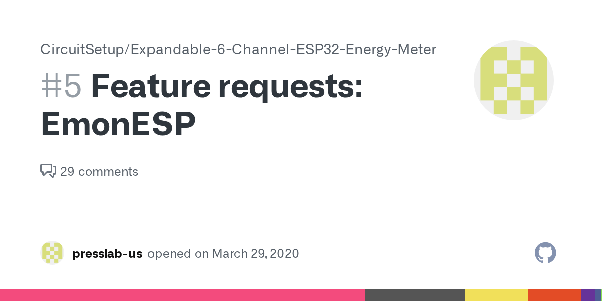 Feature requests EmonESP · Issue 5 · CircuitSetup/Expandable6ChannelESP32EnergyMeter · GitHub