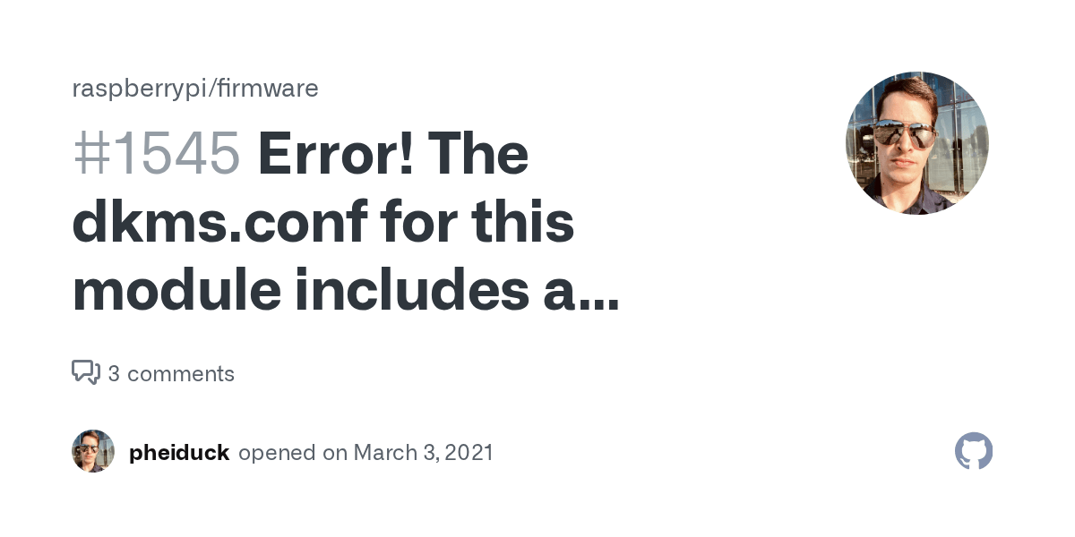 Error! The dkms.conf for this module includes a BUILD_EXCLUSIVE
