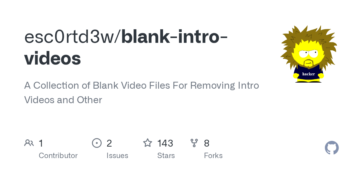 blankintrovideos/blank.bik at master · esc0rtd3w/blankintrovideos