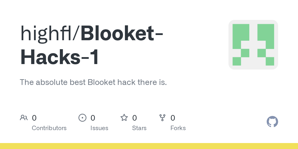 GitHub highfl/BlooketHacks1 The absolute best Blooket hack there is.