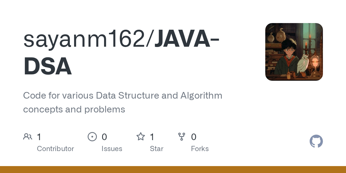 GitHub sayanm162/JAVADSA Code for various Data Structure and