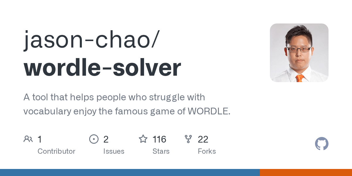 GitHub jasonchao/wordlesolver A tool that helps people who