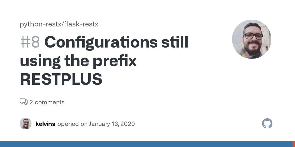 Configurations still using the prefix RESTPLUS · Issue 8 · python