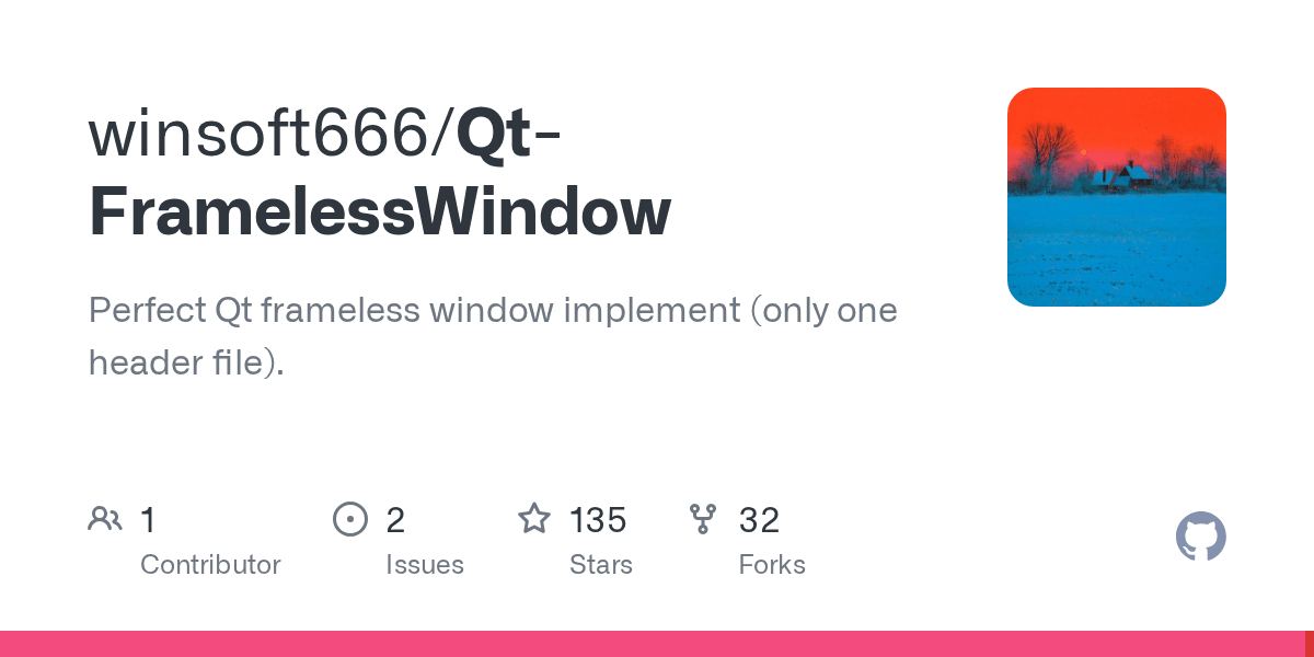 GitHub winsoft666/QtFramelessWindow Perfect Qt frameless window