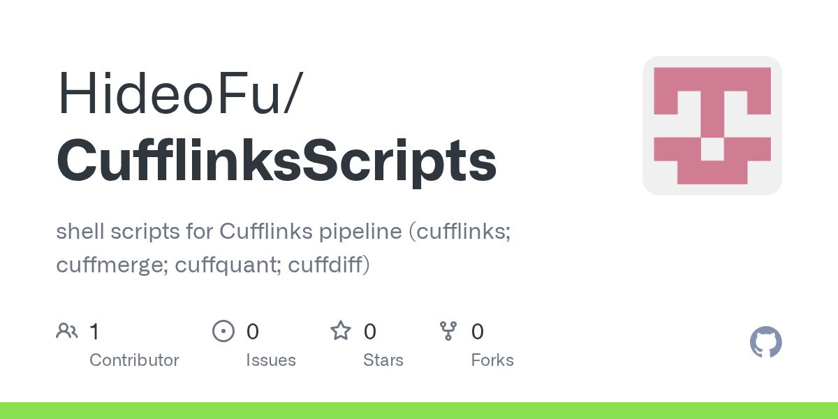 GitHub HideoFu/CufflinksScripts shell scripts for Cufflinks pipeline